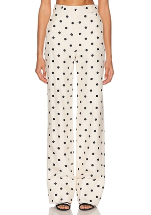 Valentino Pattern Large Pant in Betulla & Nero - Cream. Size 40 (also in ).