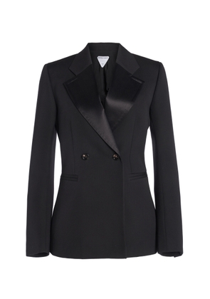 Bottega Veneta Double-Breasted Wool Cocoon Blazer - Moda Operandi