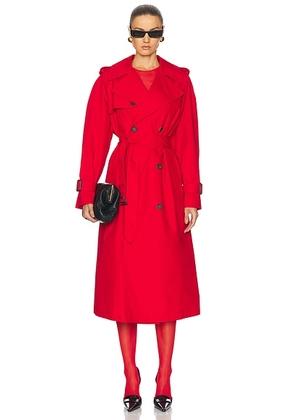WARDROBE.NYC Trench Coat in Red - Red. Size L (also in ).
