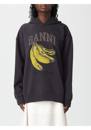 Sweatshirt GANNI Woman color Charcoal