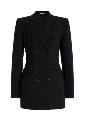 Nensi Dojaka Double-Breasted Wool Suiting Blazer - Moda Operandi