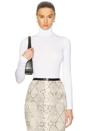 Wolford Colorado String Bodysuit in White - White. Size M (also in XS, L).