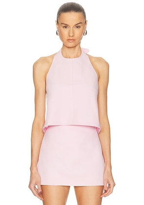 WARDROBE.NYC Backless Halter Top in Blush - Blush. Size M (also in L).