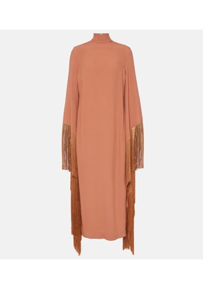 Taller Marmo Del Mar fringed crepe midi dress
