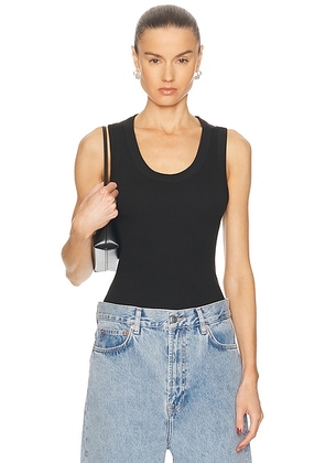 WARDROBE.NYC Scoop Neck Tank in Black - Black. Size S (also in XL).