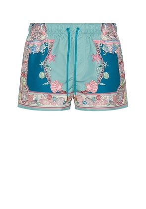 VERSACE Swim Short in Sea Green - Sage. Size 5 (also in 6, 7).