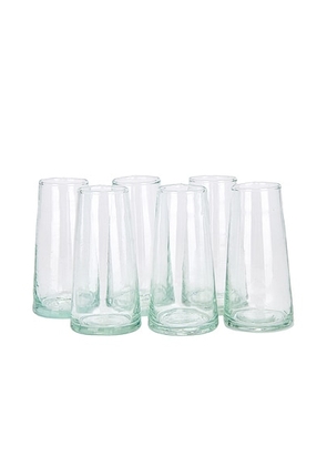Verve Culture Set Of 6 Champagne Glass in Clear - White. Size all.