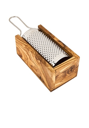Verve Culture Olivewood Parmesan Cheese Box Grater in Brown - Brown. Size all.