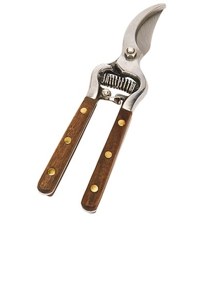 Verve Culture Thai Kitchen & Garden Shears in Brown & Silver - Metallic Silver,Brown. Size all.