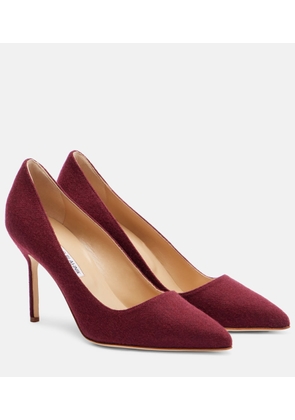 Manolo Blahnik BB 90 wool pumps