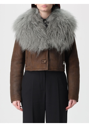 Fur Coat PATRIZIA PEPE Woman color Brown