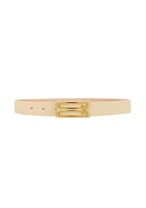 Victoria Beckham Regular Frame Belt in Ivory - Rose. Size 80 (also in 70, 90).