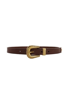 Valentino Garavani V Logo Signature 20 Belt in Chocolate Chip - Brown. Size 70 (also in 75, 85, 90, 95).