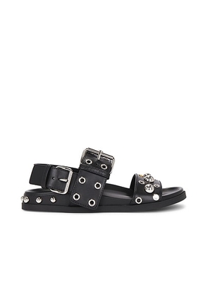 Valentino Garavani Nellcote Sandal in Nero - Black. Size 36.5 (also in 36, 37, 37.5, 38, 38.5, 39, 39.5, 40, 41).