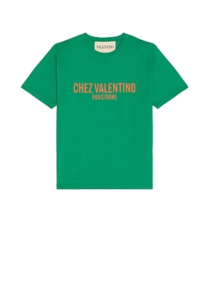 Valentino T-Shirt in Verde & Arancio - Green. Size M (also in L, S, XL/1X).