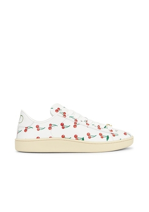 Valentino Garavani Royco Sneaker in Bianco  Rosso  Verde  & Green - White. Size 37 (also in 36, 38, 39, 40, 41).