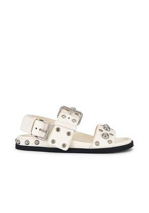 Valentino Garavani Nellcote Sandal in Ivory - Ivory. Size 36.5 (also in 36, 39.5, 37, 40).