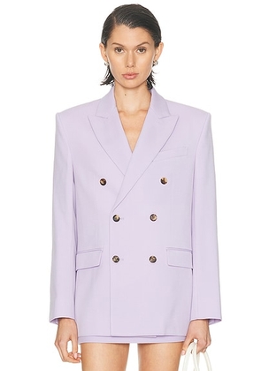WARDROBE.NYC Double Breasted Blazer in Lilac - Lavender. Size M (also in S, L).
