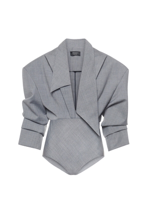 A.W.A.K.E. MODE Tailored Wool-Blend Bodysuit - Moda Operandi