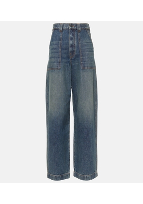 Khaite Hewitt high-rise straight jeans
