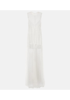 Norma Kamali Embellished mesh gown