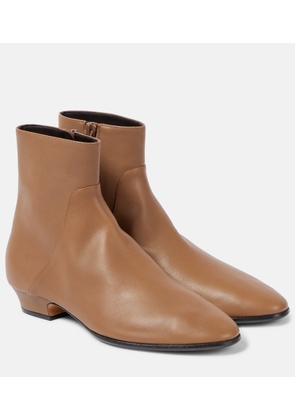 The Row Awar 25 leather ankle boots