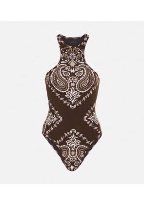 The Attico Bandana printed swimsuit