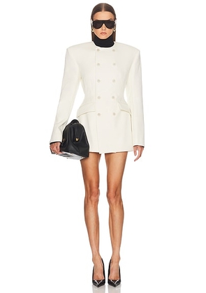 WARDROBE.NYC X Rosie Huntington-Whiteley Blazer Dress in Ivory - Ivory. Size XXS (also in L).