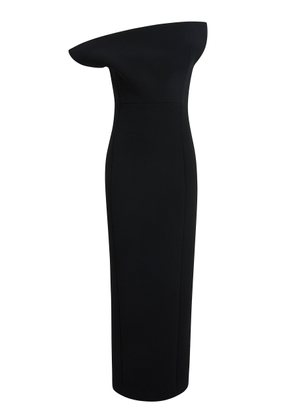 Khaite Cato Draped Double-Faced Crepe Maxi Dress - Moda Operandi