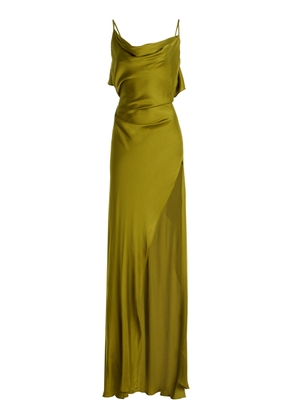 Arcina Ori Odessa Open-Back Satin Maxi Dress - Moda Operandi