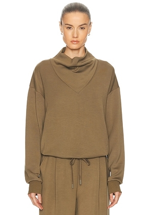 Varley Betsy Sweatshirt in Military Olive - Olive. Size M (also in XS, S, L).