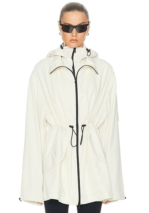 WARDROBE.NYC X Rosie Huntington-Whiteley Crop Anorak in Ivory - Ivory. Size S/M (also in L/XL).