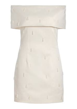 ROTATE Beaded Satin Mini Dress - Moda Operandi