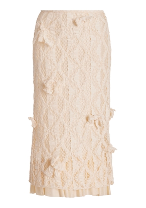 Meruert Tolegen Lace Pencil Skirt - Moda Operandi