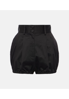Dolce&Gabbana High-rise cotton-blend gabardine shorts