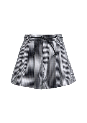 Sea Neci Belted Gingham Cotton Shorts - Moda Operandi