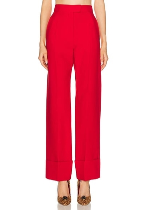 Valentino Crepe Couture Pant in Paris - Red. Size 38 (also in 40, 42).