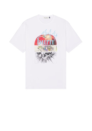 Undercover Burn Tee in White - White. Size 3 (also in 2, 4, 5).
