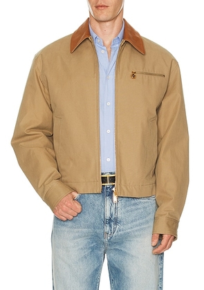 VERSACE Blouson in Warm Beige - Brown. Size 48 (also in 46, 50, 52, 54).