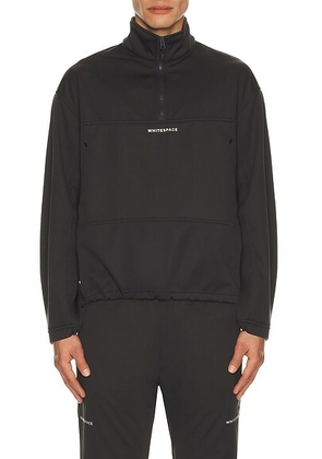 Whitespace Quarter Zip Softshell Top in Phantom - Grey. Size S (also in L, XL/1X, XXL/2X).