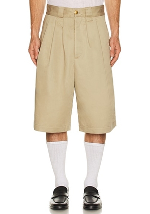 Willy Chavarria Borracho Short in Travertine - Brown. Size L (also in ).