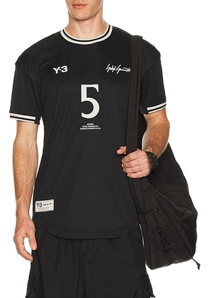 Y-3 Elite Tee in Black - Black. Size L (also in M, S, XL/1X).