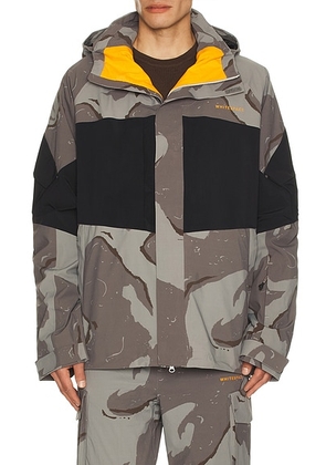 Whitespace AMF Cargo Jacket in Camo Print - Grey. Size M (also in L, S, XL/1X, XXL/2X).