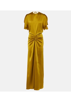 Victoria Beckham Gathered satin gown