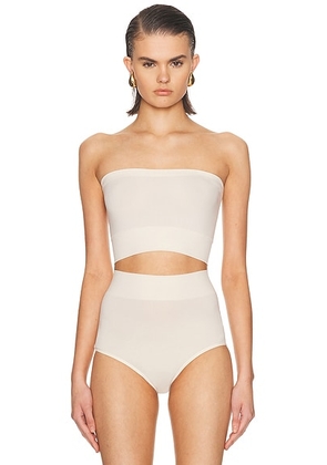 Wolford Seamless Sleeveless Top in Buttercream - Cream. Size L (also in XS, S, M).