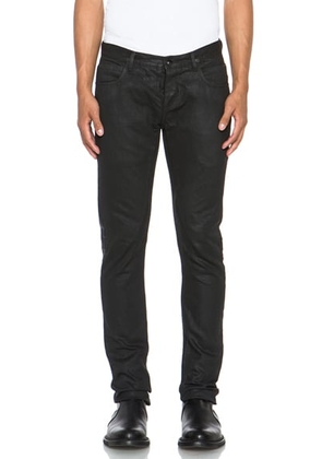 DRKSHDW by Rick Owens Detroit Wax Jean in Black - Black. Size 32 (also in ).