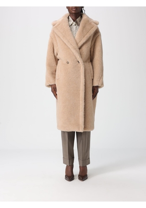 Fur Coat MAX MARA Woman color Beige