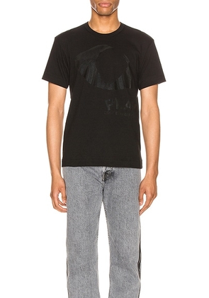 COMME des GARCONS PLAY Printed Eye Cotton Tee in Black - Black. Size M (also in L, S, XL).