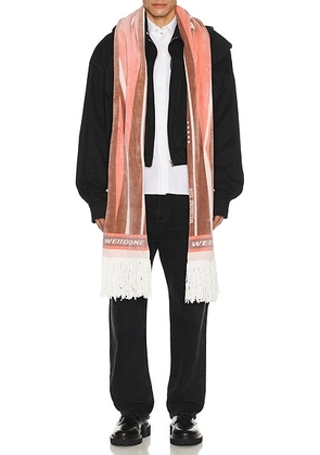 WE11DONE Sporty Scarf Harrington Jacket in Black - Black. Size M (also in L, XL/1X).