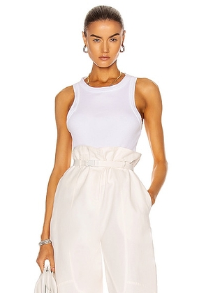 Citizens of Humanity Isabel Rib Tank in White - White. Size XL (also in L, S, XS).